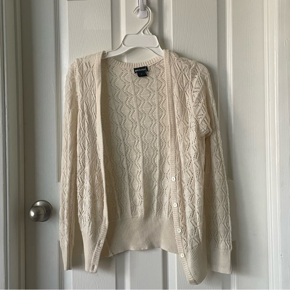 Wet Seal Cream Cardigan